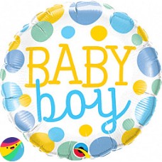 Folija balon - Baby Boy pikice Folija balon - Baby Boy pikice